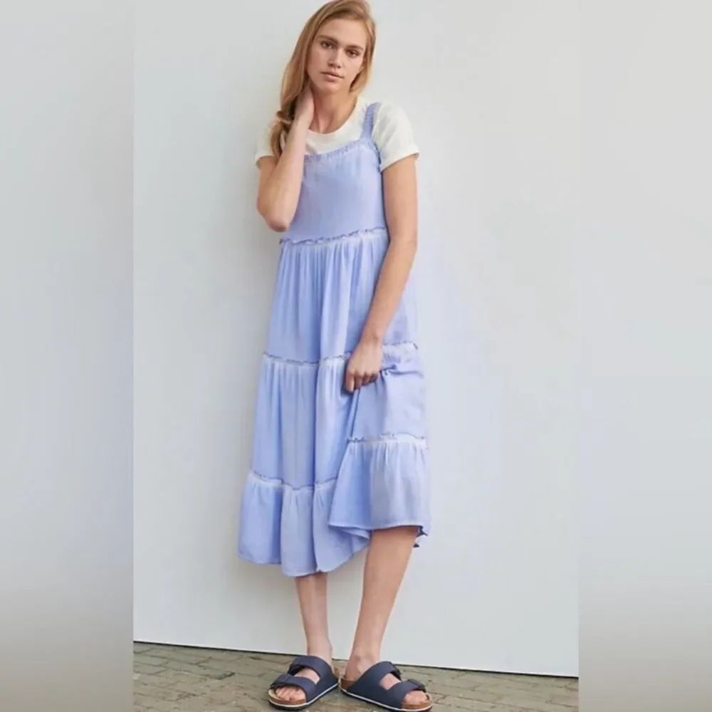 Anthropologie Saturday Sunday Nell Tiered Midi Dress